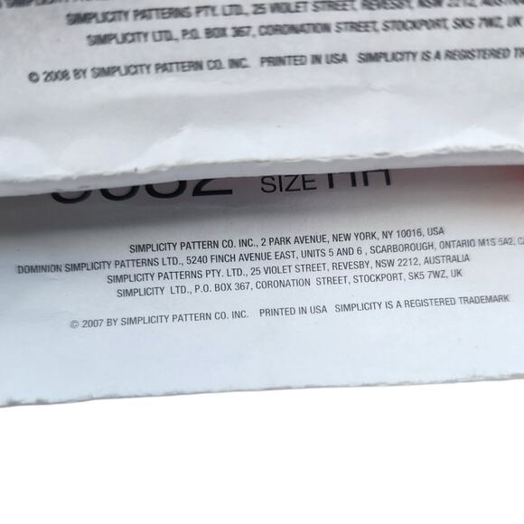 Simplicity Sewing Pattern Costume Lot 2941 & 3632 Size 6-12 Dance Fairy UNCUT - Picture 4 of 4